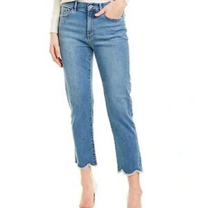 J.Mclaughlin Dahlia Scallop Hem Ankle Medium Wash Jeans Women's Size 6